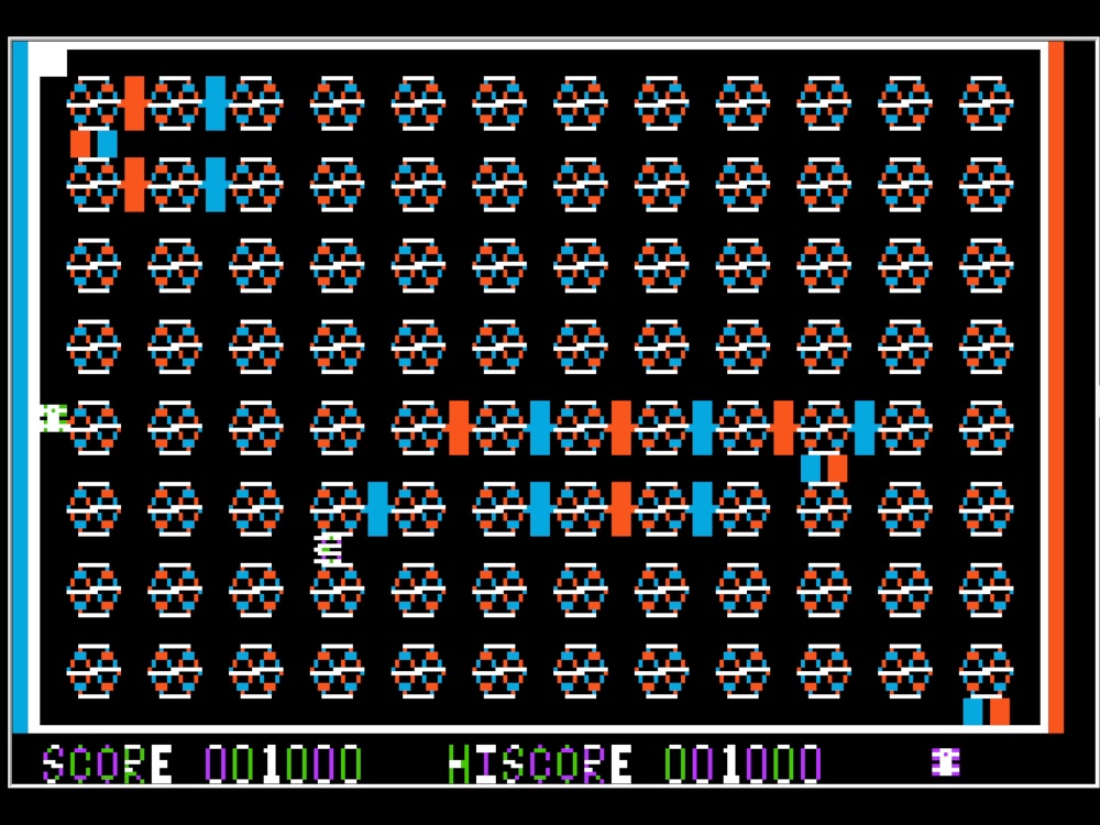 Gameplay of Crazy Mazey for Apple II